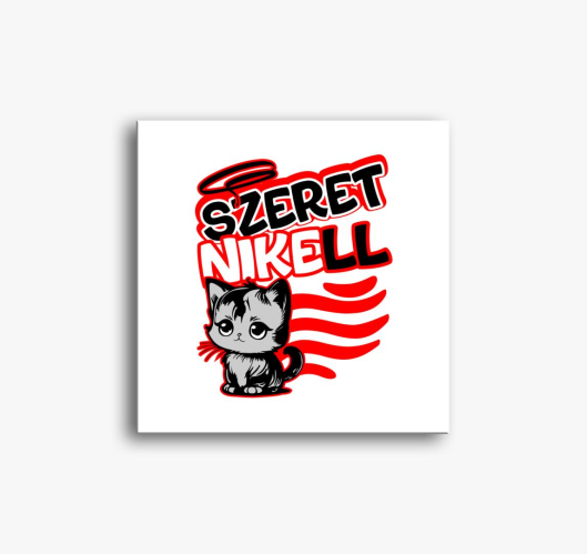 Szeretni kell cicusos vászonké...