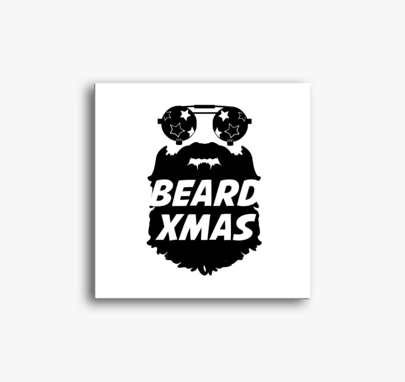 Karácsonyi szakállas vászonkép