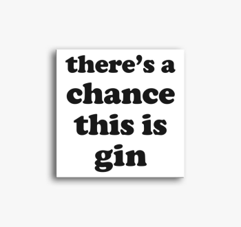 Gin chance vászonkép