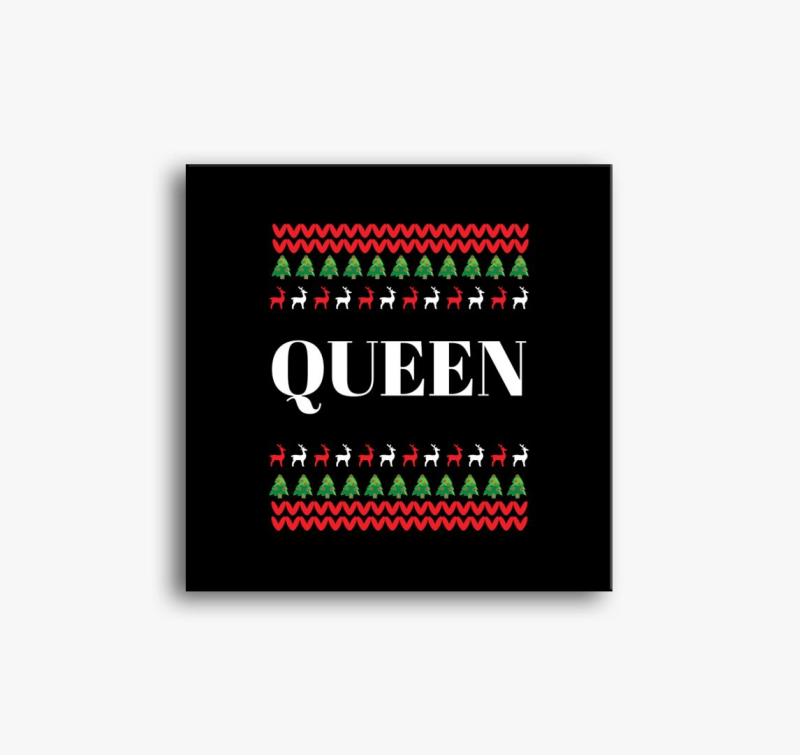 Karácsony queen páros vászonkép