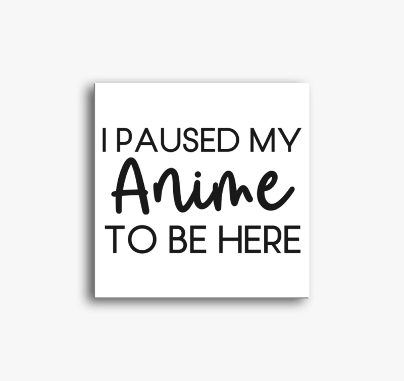 Anime paused vászonkép
