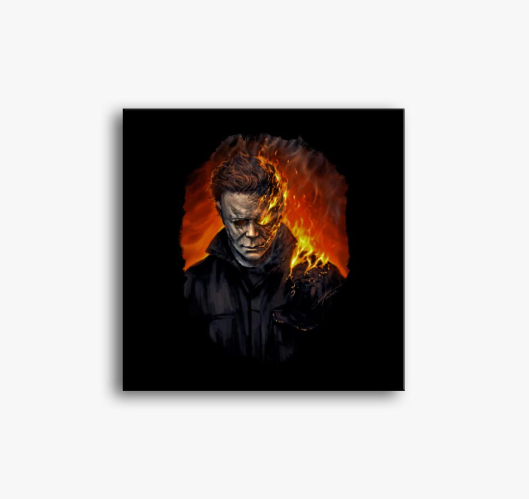 Michael Myers lángokban vászon...