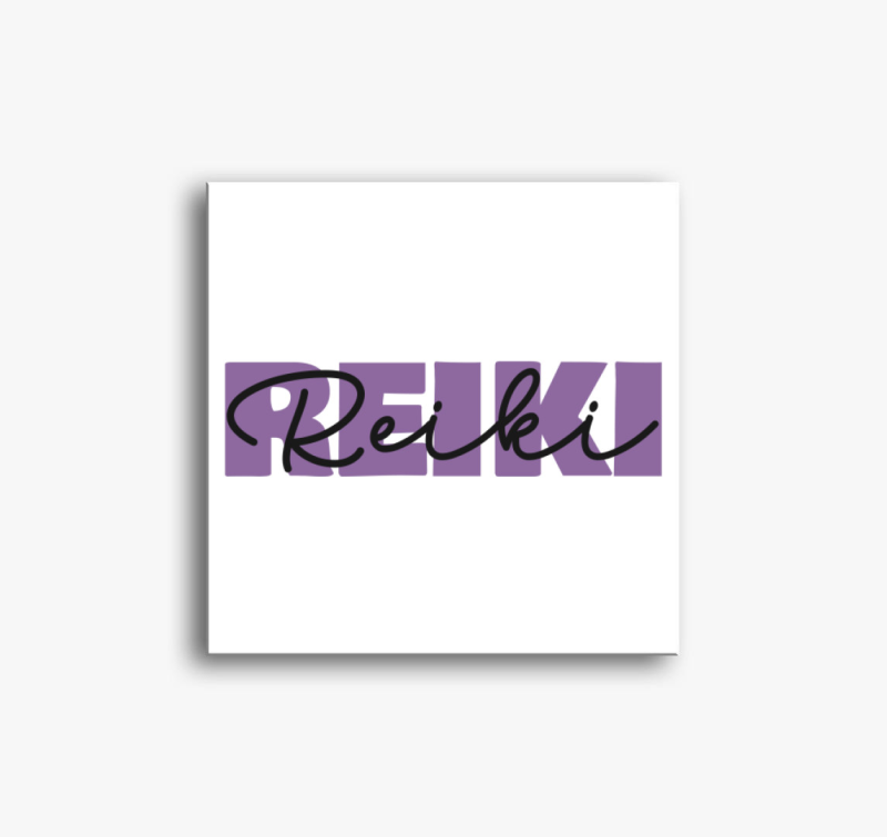 Reiki lila vászonkép