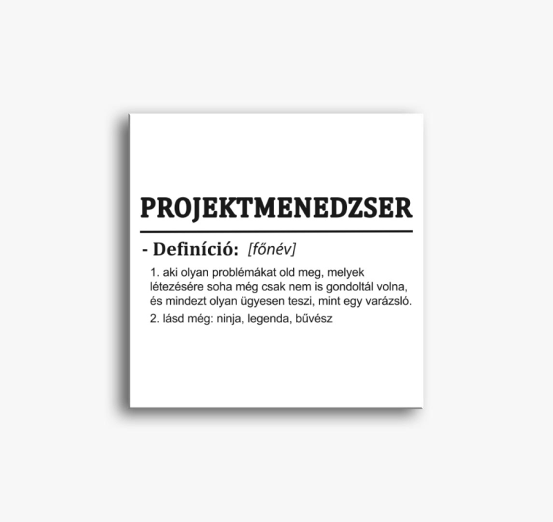Projektmenedzser vászonkép
