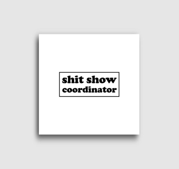 shit show coordinator vászonkép