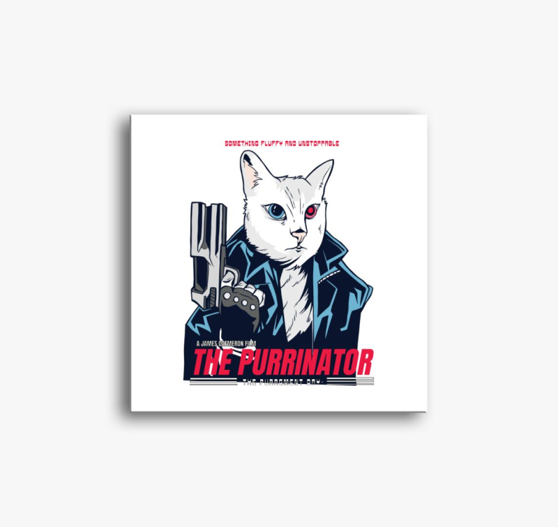 The Purrmimator vászonkép