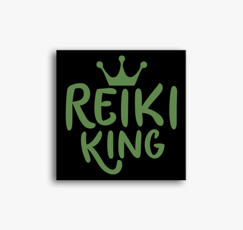 Reiki king zöld vászonkép