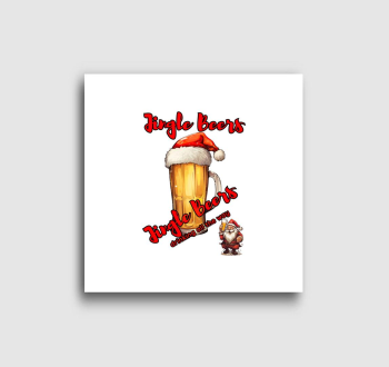 télapó óriás sörrel vászonkép
