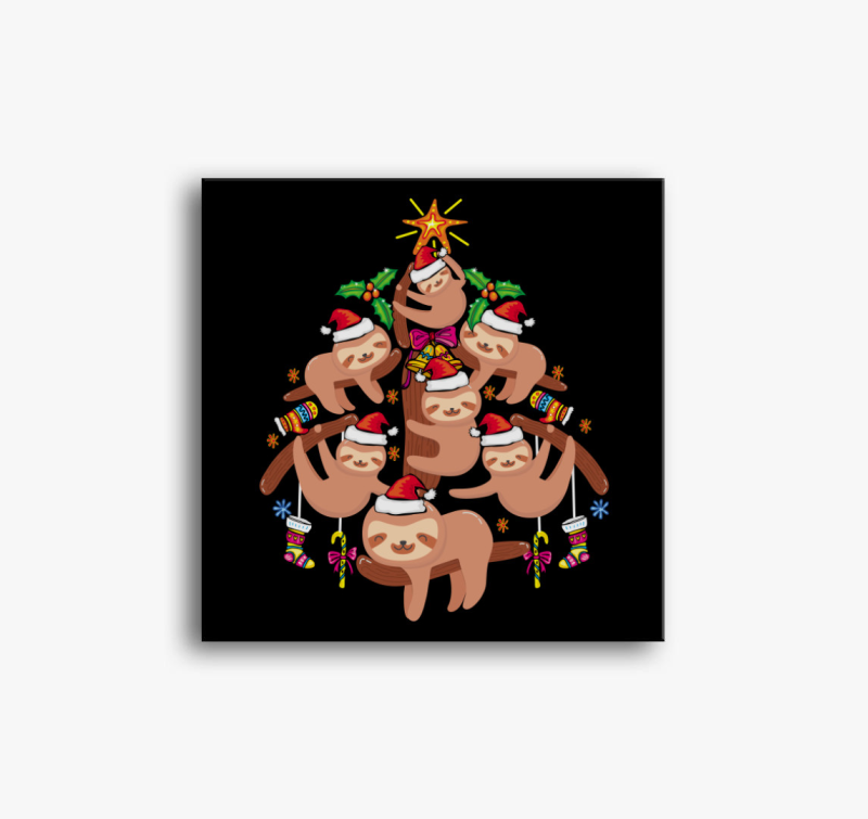 Lajháros karácsonyi vászonkép