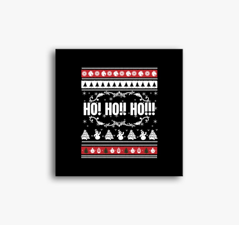 Ho ho ho karácsonyi mintás vászonkép