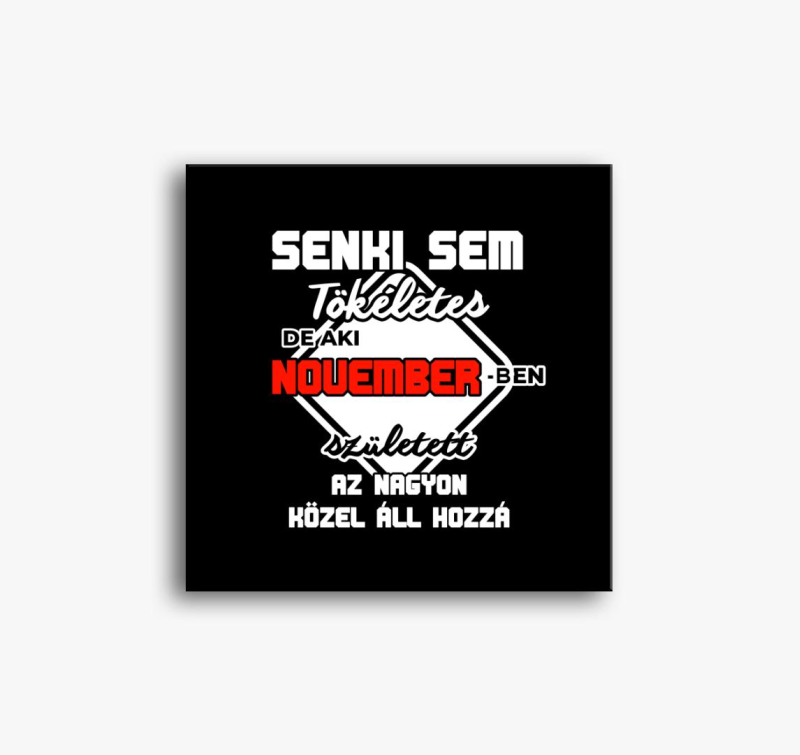 Senki sem tökéletes de aki novemberben született közel áll hozzá vászonkép