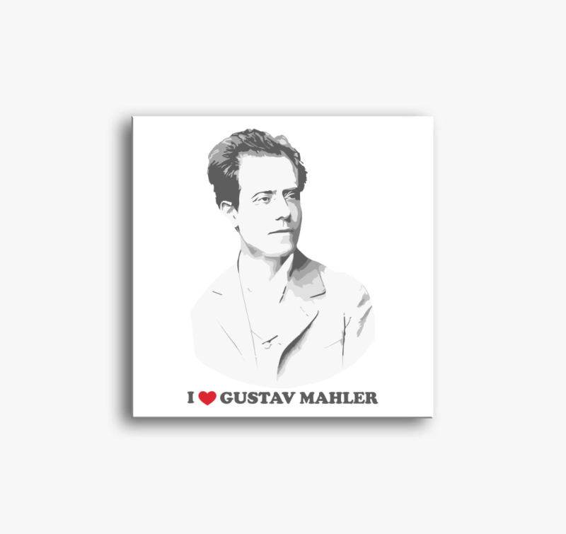 Mahler love portrait vászonkép