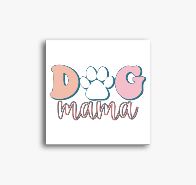 Dog Mama pasztell vászonkép