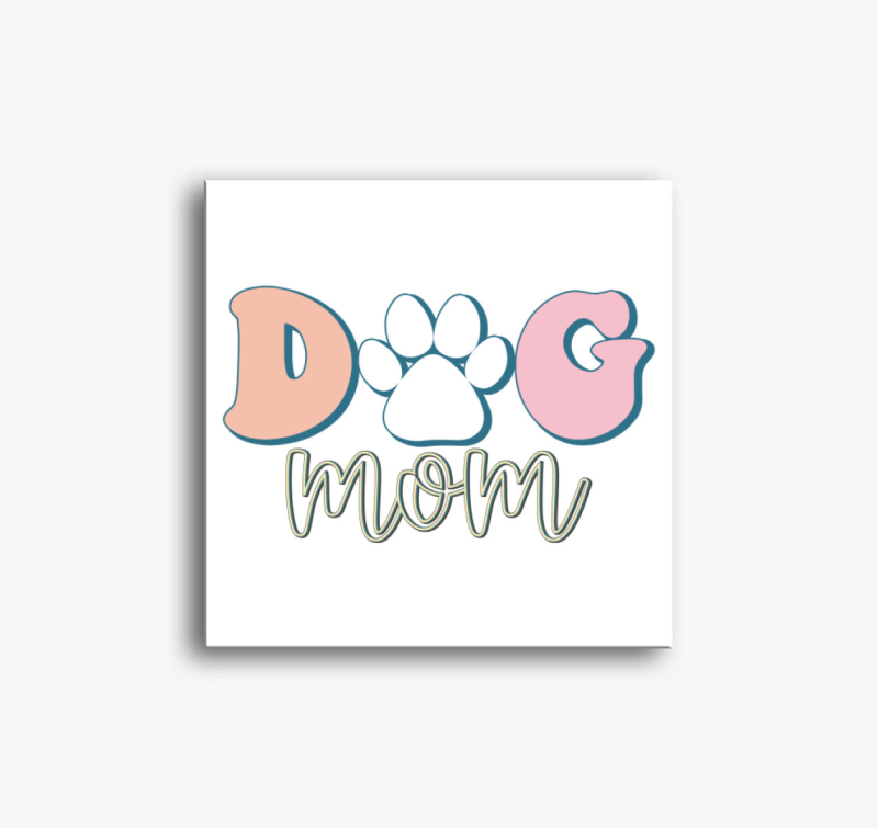 Dog Mom pasztell vászonkép