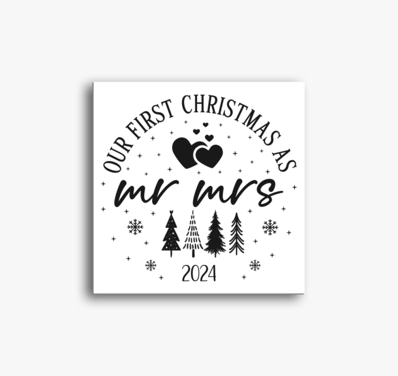 Xmas MR Mrs 2024 vászonkép