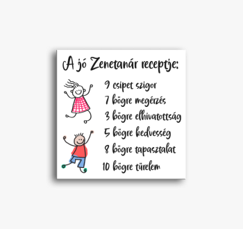 Zenetanár vászonkép