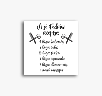 Fodrász recept vászo