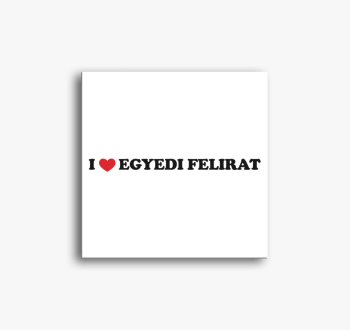 I love egyedi vászon