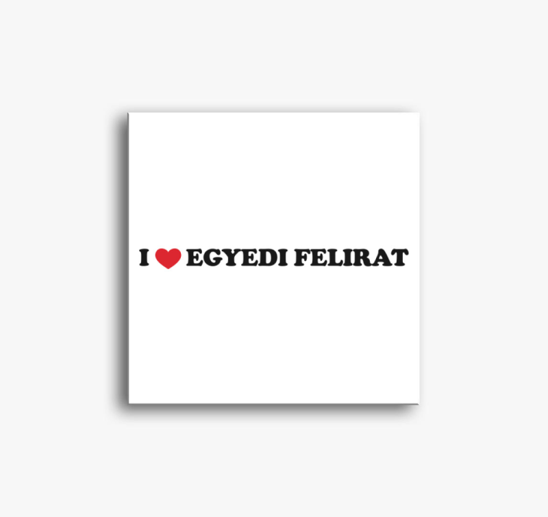 I love egyedi vászonkép