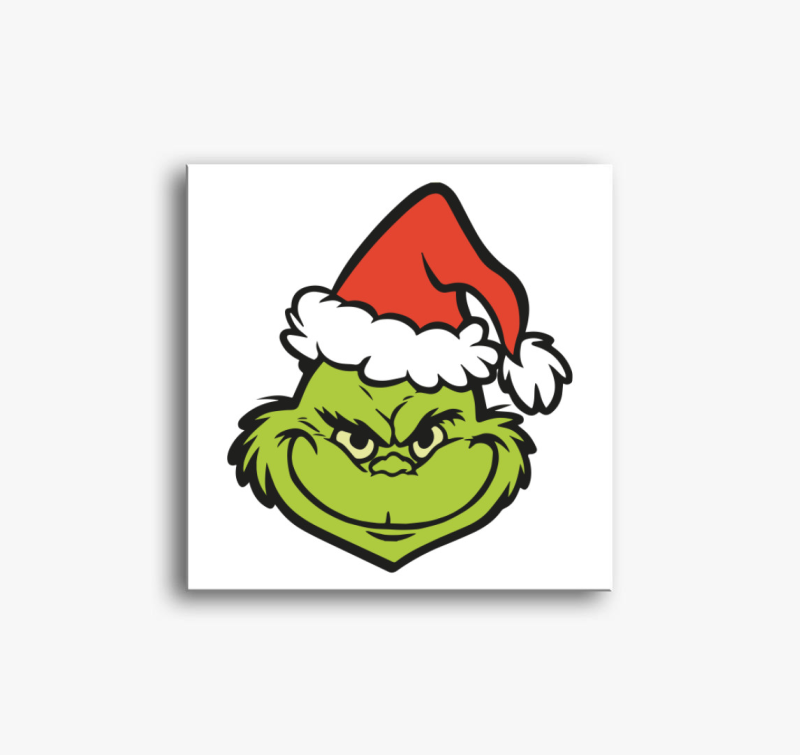 Grinchfej vászonkép