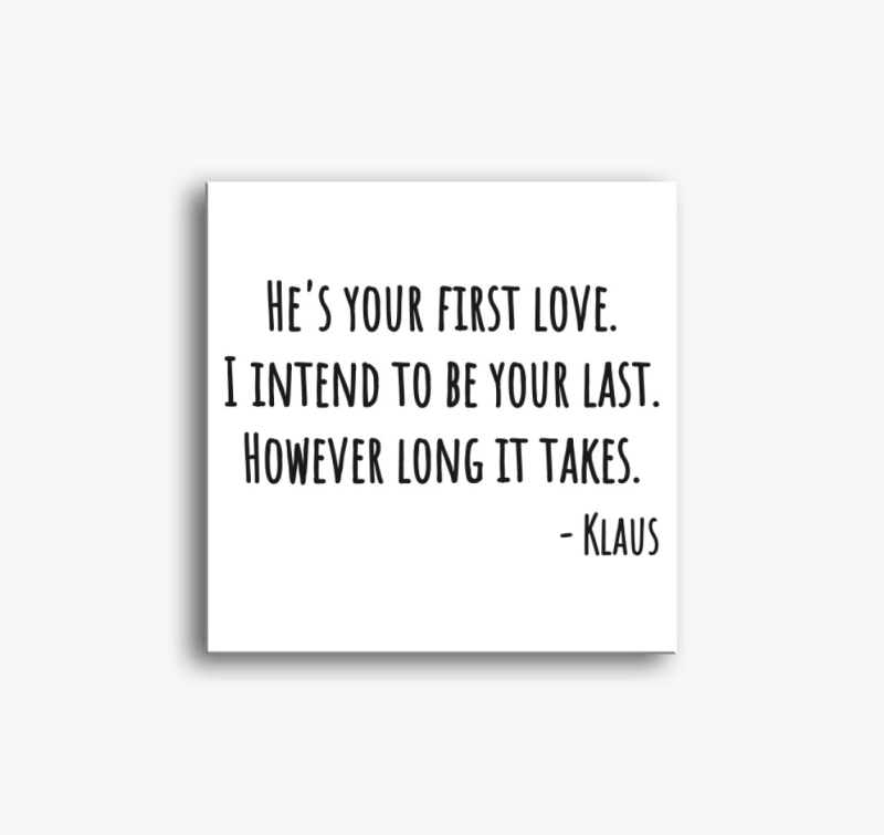 Klaus idézet vászonkép