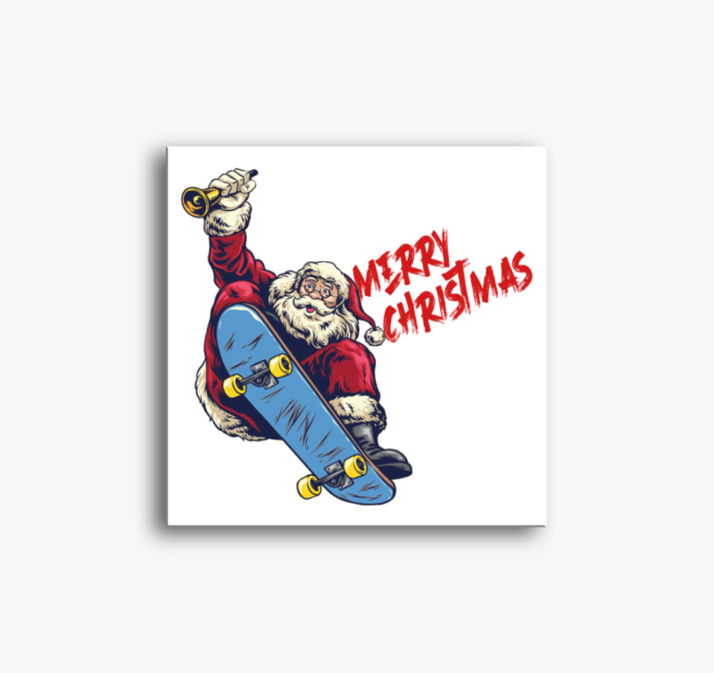 Skater Mikulás vászonkép 