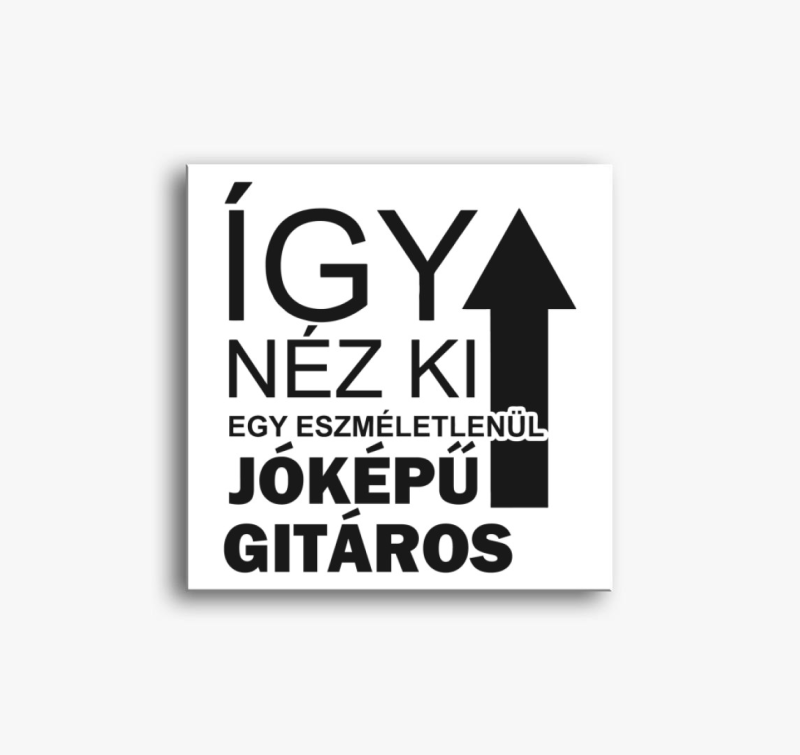 Így néz ki egy eszméletlenül jóképű gitáros vászonkép