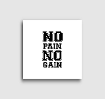 No pain no gain vászonkép
