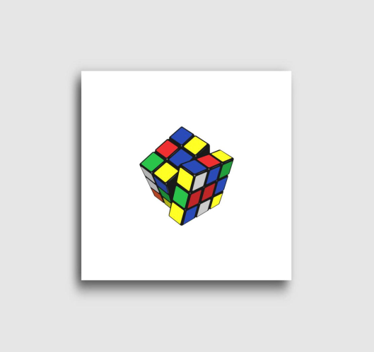 Rubik kockás vászonkép