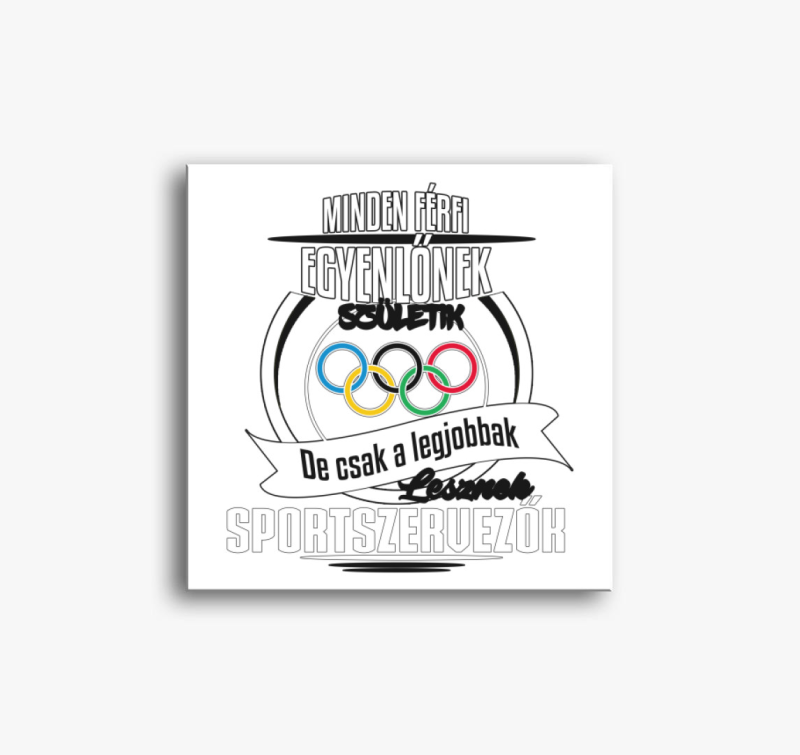 Sportszervező vászonkép