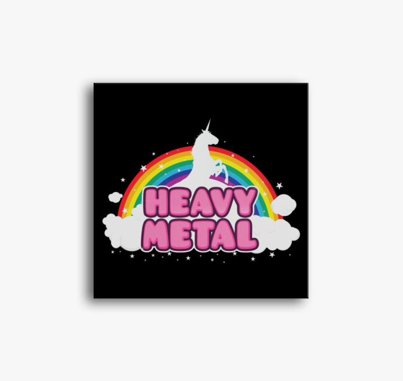 Unikornis Heavy Metal vászonkép