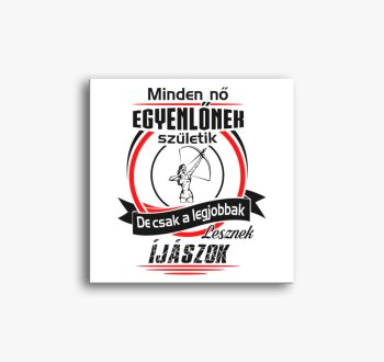 Női íjász vászonkép 