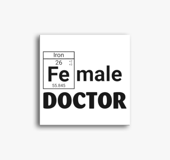 Doktornős vászonkép