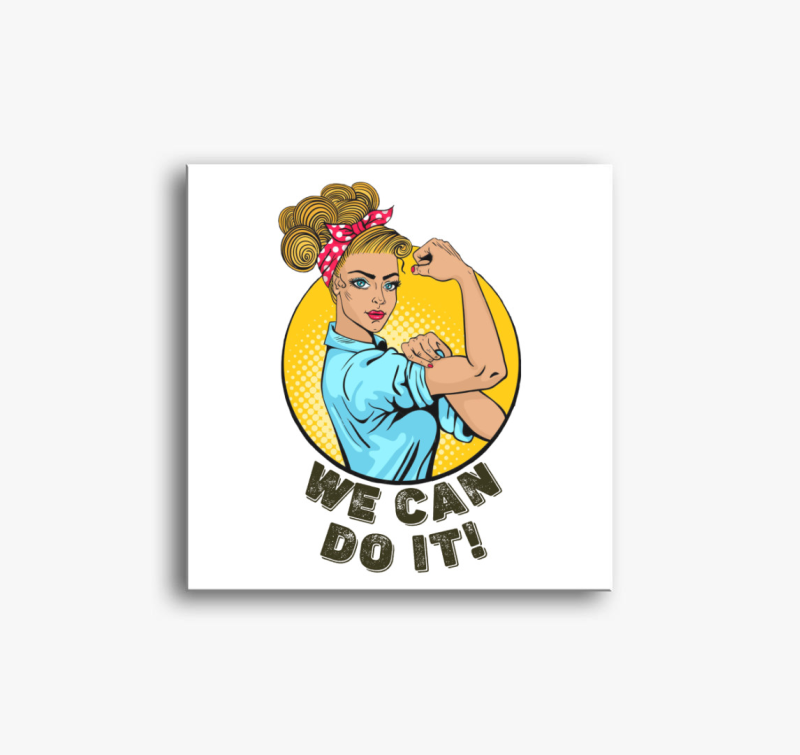 Erős nő vászonkép