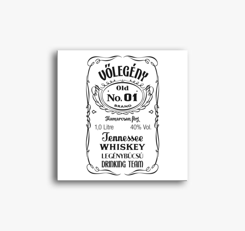 Legénybúcsú drinking team vászonkép (vőlegénynek)