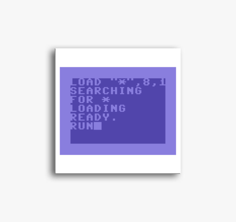 Commodore 64 (C64) vászonkép - Floppy betöltés