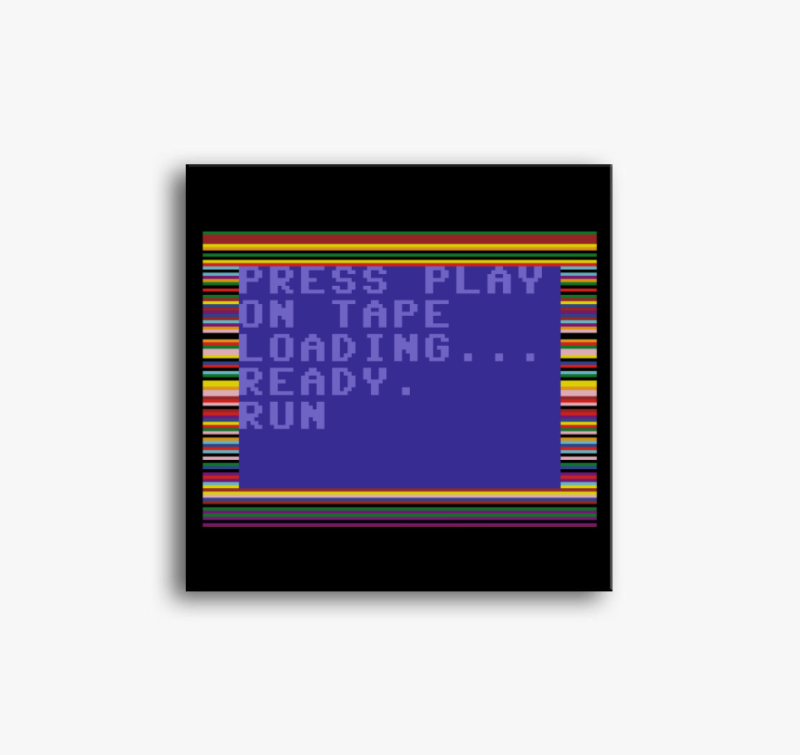 Commodore 64 (C64) vászonkép - Kazetta betöltés