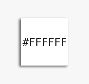 Fehér hex színkódos ...