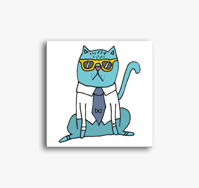 Főnök macska vászonkép