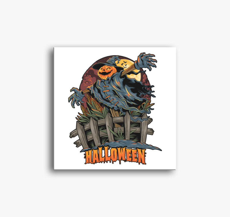 Félelmetes madárijesztős vászonkép