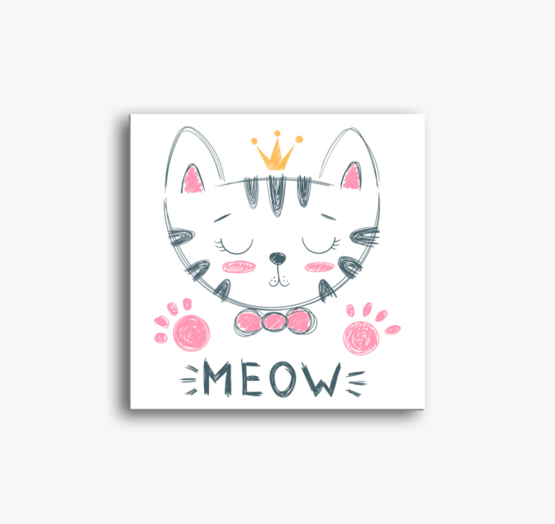 Cicarajz vászonkép