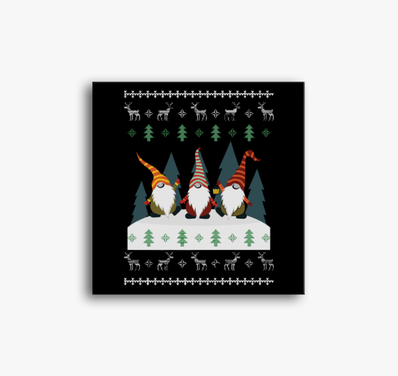 Csúnya karácsonyi vászonkép