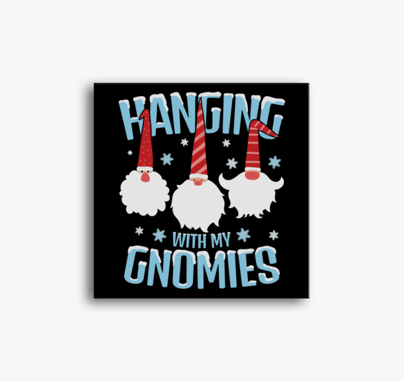 Gnómos karácsonyi vászonkép