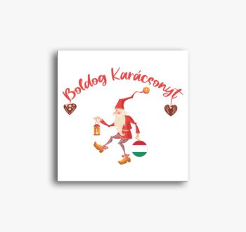 Télapós vászonkép