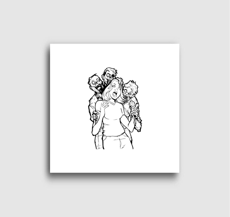 Zombitámadás vászonkép