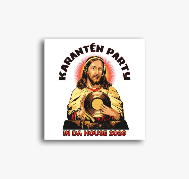Karantén party vászonkép