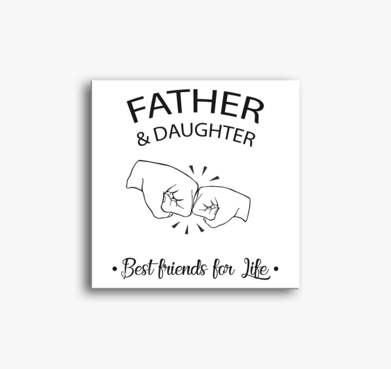 Apa és lánya vászonkép