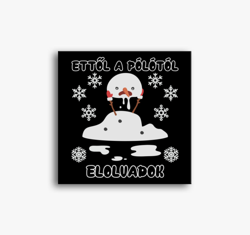 Elolvadok karácsonyi vászonkép