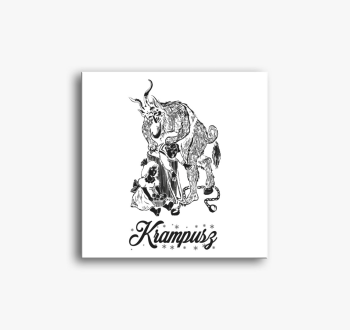 Krampuszos vászonkép
