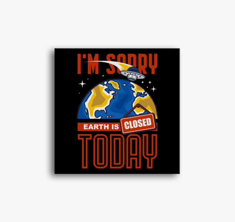 A Föld zárva tart vászonkép